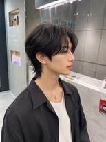 ヘアー ミッション 心斎橋店(hair Mission)&nbsp;メンズ/ウルフカット/センターパート