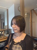 エト(eto) ブリーチなしベージュカラー ボブ