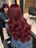アクアオモテサンドウ(ACQUA omotesando)&nbsp;☆ブリーチなしボルドーカラー韓国レイヤーレッドブラウン