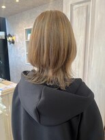 キャアリー(Caary)&nbsp;福山美容室Caaryミルクティーベージュ美髪ブリーチ