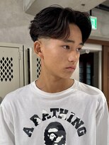 ハイプ マン 藤沢(HYPE MAN)&nbsp;フェザーパーマ毛流れパーマセンターパートニュアンス眉カット