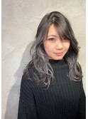 クリアグレー×フェミニンウェーブ