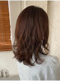 オレンジブラウン/フェミニン/美肌カラー【元町/石川町】