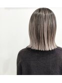 切りっぱなしボブ×バレイヤージュ