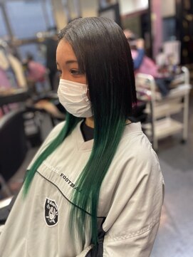 アンリップ ジー(salon unripＧ) h.i #グリーングラデーション