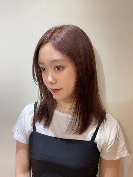 アクアオモテサンドウ(ACQUA omotesando) ☆ブリーチなしピンクブラウンカラーまろやかカラーベージュ