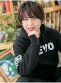 アッシュブラック斜めバングマッシュヘアm2浦和20代30代40代