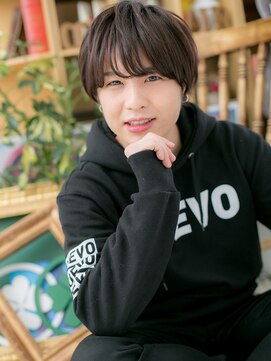 カバーヘアアンドスパ ブリス 浦和(COVER HAIR&SPA bliss) アッシュブラック斜めバングマッシュヘアm2浦和20代30代40代