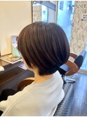 ピンクブラウン&ナチュラルハイライト