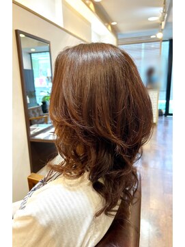 ヘアー グリーン(hair green) 30代40代50代ミディアムくびれ/ミディアムウエーブ