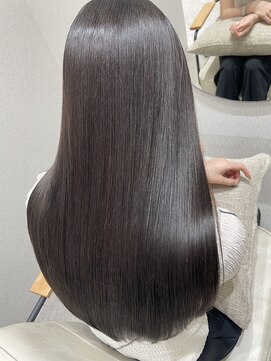 ジーナ 千葉 2nd(Zina) 【Zinaハセガワ】暗髪グレージュ×premium髪質改善TR