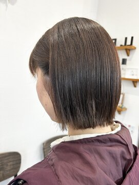 リベストバイジェービー 稲毛(li best. byjb) イメチェン/ホワイトブロンド/外ハネボブ/美髪/ワイドバング