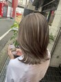 ミラ 新宿(MILA) 伸びてきてかわいいハイライトカラー【ブリーチカラー髪質改善】