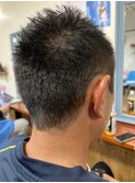 ベリーショートソフトモヒカン　おしゃれボウズ