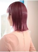 ■HARBORS鎌倉/ショコラピンク/暖色系/小顔/外ハネボブa55-6