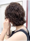 くせ毛活かしウルフショート　ハッシュカット　似合わせカット