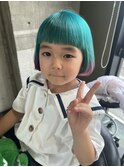 キッズカラー　ハイトーン　派手髪　高知1派手髪がうまい美容師