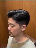 銀座 理容室 七三スタイル メンズショート