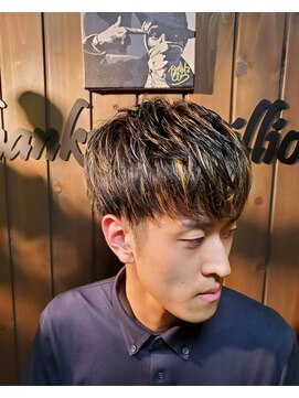 サンフラット(Sun Flat) ハイライト×メンズマッシュ