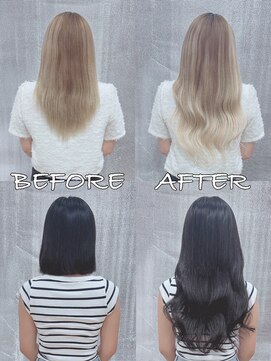 リップ 大阪本店(LIP) 【レミー100%最高級人毛/ロング】シールエクステ80枚