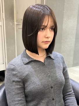 ロンド 表参道店(Lond) くびれヘア/アプリコットオレンジ/ハイライトカラー/前髪/池袋