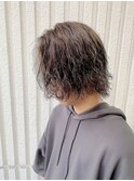 メンズミディアムスパイラルパーマ