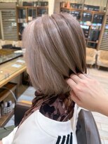 ネオリーブ アンド 渋谷店(Neolive &)&nbsp;渋谷/ホワイトグレージュ/ボブ/デジタルパーマ/ミニウルフ