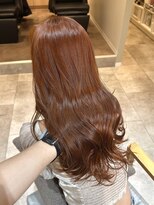 ザックジングウ 表参道(ZACC JINGU)&nbsp;やわらかオレンジブラウン【艶カラー×縮毛矯正】