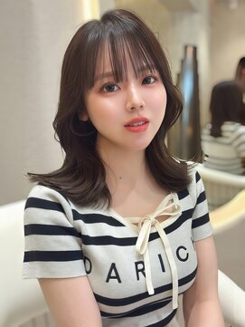 ◆暗めカラー/韓国風巻き/レイヤー/髪質改善/縮毛矯正/銀座