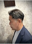 イケオジ ハイライト グレージュ フェード