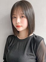 リヤン 表参道(lyann) 愛され大人ガーリー艶感前髪ダークアッシュくせ毛風カール