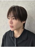 シースルー　ラウンドマッシュ　中性ウルフ　韓国風