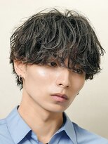 フィフス(fifth)&nbsp;メンズシースルーマッシュニュアンスパーマシャドウパーマテテ風