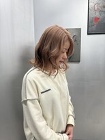 エイト 神戸三宮店(EIGHT)&nbsp;ケアブリーチで作るピンクベージュミディ