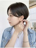 ショート/丸顔/面長/前髪あり/前髪なし/ハンサムショート