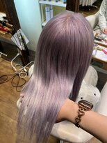 アン(Hair make un) ラベンダーシルバー