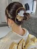 【※事前予約必須/NET予約不可※】金粉ヘアアレンジ ￥7700