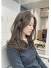 【馬場指名限定】カット+ブリーチなしダブルカラー+髪質改善トリートメント