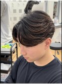 曲がるメンズ縮毛矯正×毛流れセンターパート/名古屋/栄
