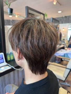 ヘアショップエヌアンドエー 久喜店(hairshop N&A) メンズカットで小顔魅せ!ニュアンスパーマショート