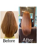 ブリーチ+paragon特製縮毛矯正