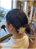面で作る　成人式ヘアセット