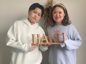 ハク(hair salon haku)の写真/【女性の頭髪相談*】女性2人の小規模サロン≪haku≫癒しのシャンプー/マッサージがとても好評です♪