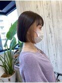 【阿部もえる】ボブ×インナーカラー