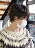 柔らかカールの大人ショート