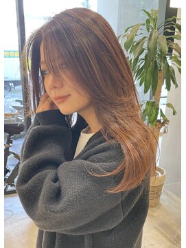 ディーン 名駅店(DEAN) レイヤーカット+ハイライトカラー