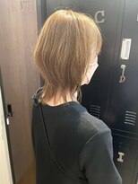 ギフト ヘアー サロン(gift hair salon) 【ミディアムくびれウルフハイトーン】原口健伸