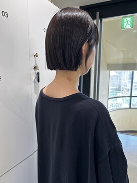 オーシャン(Ocean) ［Ocean Hair&Life 水田］切りっぱなしボブ/グレーベージュ