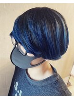 ポルム パプリカ(polum paprika)&nbsp;マッシュショート/寒色カラーブルー系カラー透明感艶感大人