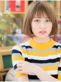 ハイライトシースルー前髪切りっぱなしボブc5北浦和20代30代40代